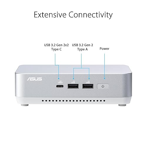 ASUS NUC 14 Pro+ Full System Mini PC with Intel 14th Gen Core Ultra 7 155H, 32GB DDR5 RAM, 1TB PCIe G4x4 NVMe SSD, Thunderbolt 4, Win 11 Home, Silver Aluminum Chassis, VESA Mount Included