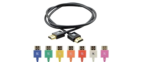 Kramer C-HM/HM/PICO/BL-10, 10 Foot Ultra Slim High Speed HDMI Cable Blue