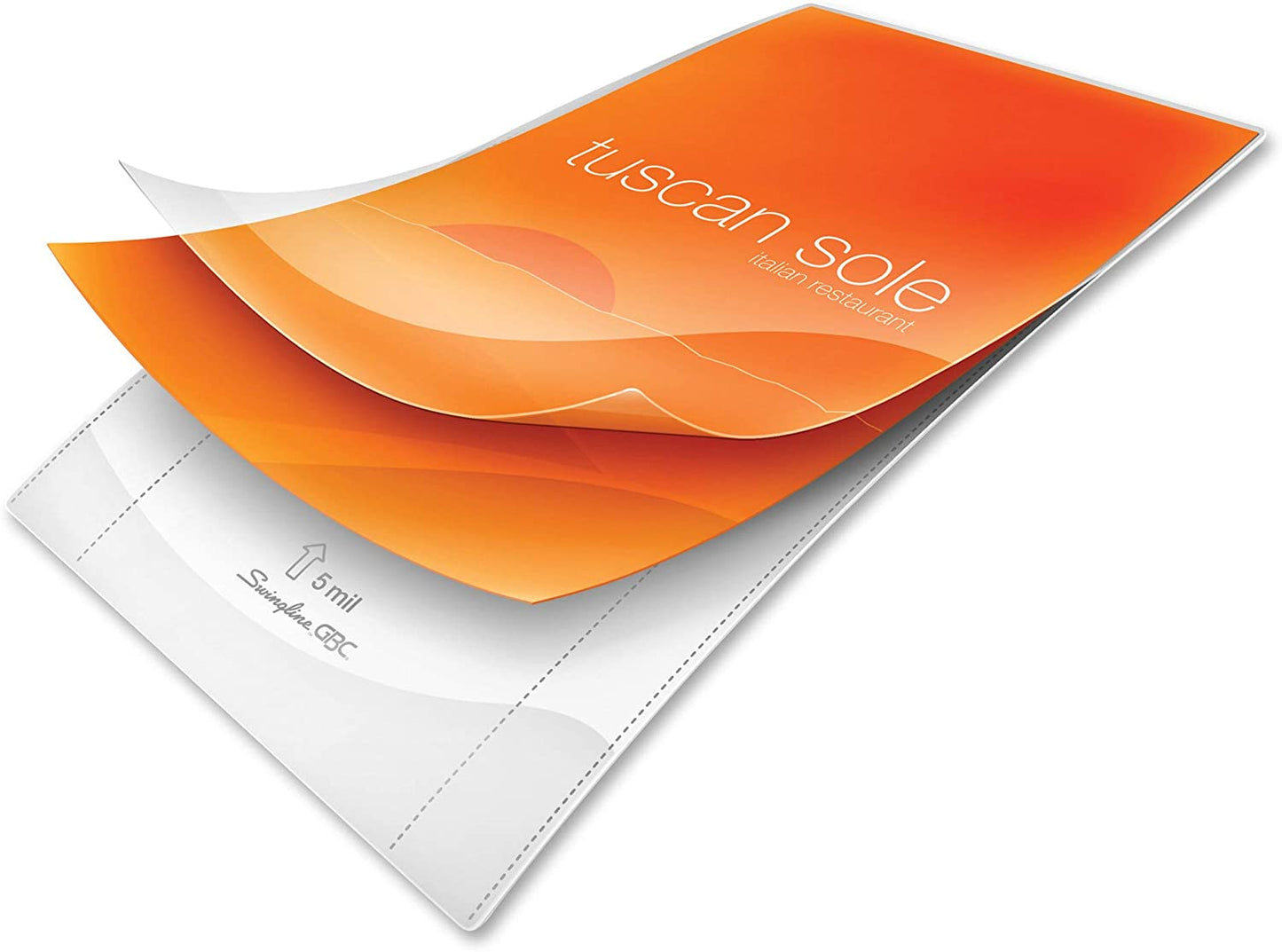 Iogear GBC Thermal Laminating Sheets / Pouches, Menu Size, 5 Mil, EZUse, 100-Count (3740474CF)