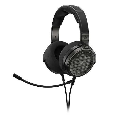 CORSAIR Virtuoso PRO Wired Open Back Gaming Headset - Detachable Uni-Directional Microphone - 50mm Graphene Drivers - 20Hz-40 kHz Frequency Response - Carbon