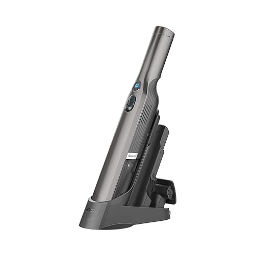 Shark WV200C WANDVAC Handheld Vacuum, Lightweight at 1.4 Pounds with Powerful Suction, Charging Dock, Single Touch Empty and Detachable Dust Cup (Canadian Version)