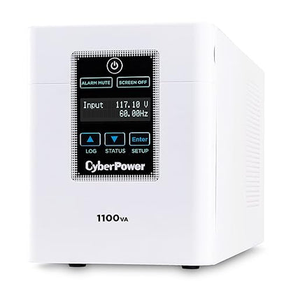 CyberPower M1100XL Medical-Grade UPS System, 1100VA/880W, 6 Outlets, AVR, Tower