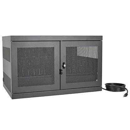 Tripp Lite 16-Port AC Charging Storage Station Cabinet for Chromebooks, Laptops and Tablets, 17-Inch Depth, Wall Mount and Cart Options (CSC16AC)