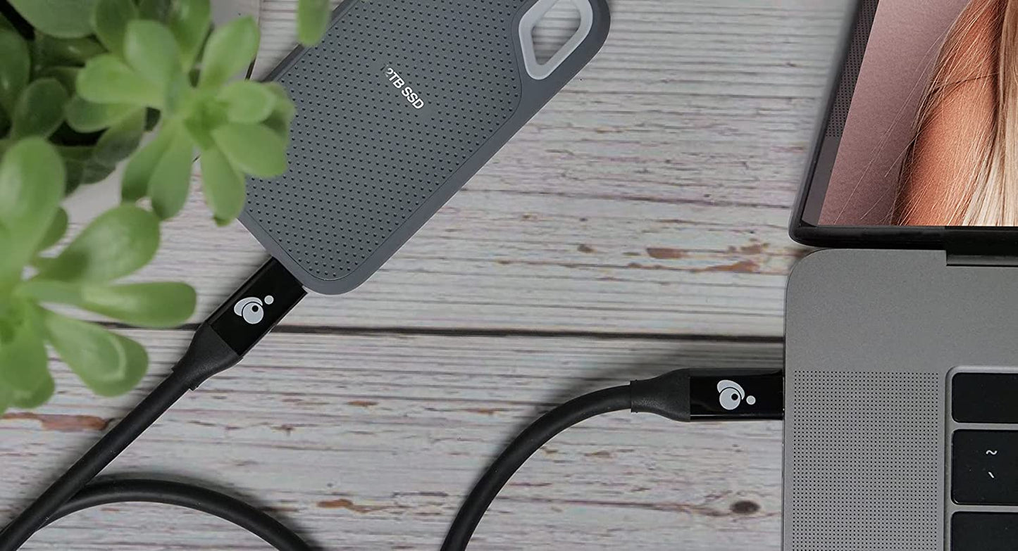 IOGEAR USB4 C to C Cable (40Gbps) [USB-IF] -G2LU4CCM01 30 Inch 40Gbps