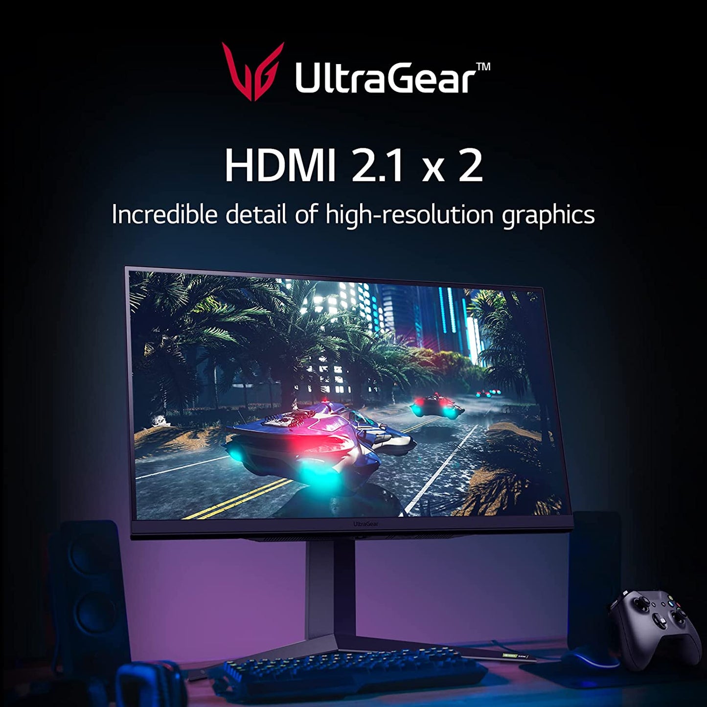 LG Ultragear 32GQ850-B 32" QHD(2560x1440) Nano IPS Gaming Monitor with 1ms Response Time, 240Hz Refresh Rate, GYNC Compatible &amp; AMD FreeSync Premium Pro, HDMI 2.1, Tilt/Height/Pivot Adjustable