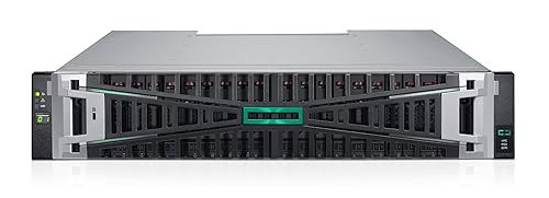 Hewlett Packard Enterprise MSA 2070 Small Factor Storage Array with Two 4-Port 10/25GbE iSCSI Controllers, 12x1.92TB SSD 4x10Gb iSCSI XCVR 23TB (HPE Smart Choice P76571-B25)