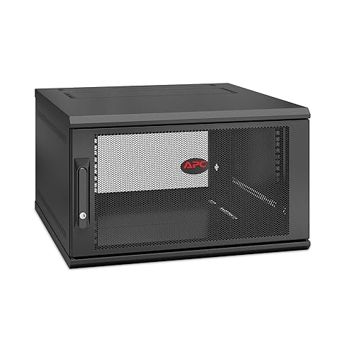 APC/Schneider Electric - AR106SH6 - Netshelter Wx 6u Single Hinged Wall-Mount Enclosure 600mm Deep
