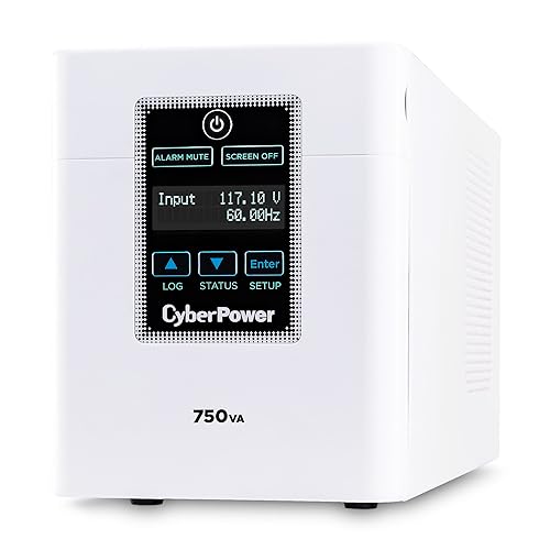 CyberPower M750L Medical-Grade UPS System, 750VA/600W, 6 Outlets, AVR, Tower