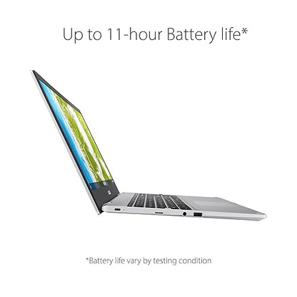 ASUS Chromebook CX1, 15.6" FHD NanoEdge Display, Intel Celeron N450, 128GB eMMC Storage, 8GB RAM, ChromeOS, CX1500CKA-BH01-CB Metallic Silver