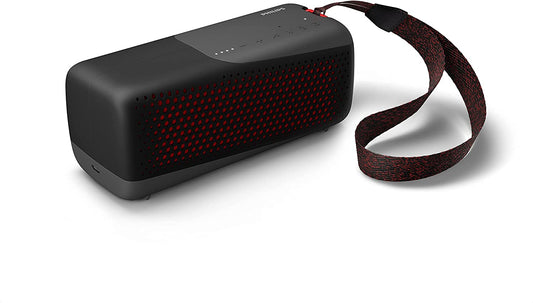 Philips S4807 Outdoors Wireless Bluetooth Speaker with Stereo Pairing and Bluetooth Multipoint Connection, IP67 Waterproof, Gray Outdoors - Small