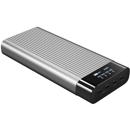 HyperJuice 245W USB-C 100Wh Battery Pack, M1 MacBook, iPad, iPhone, and More, Fast Charger Type C 27000 mAh Power Bank, Portable Charger