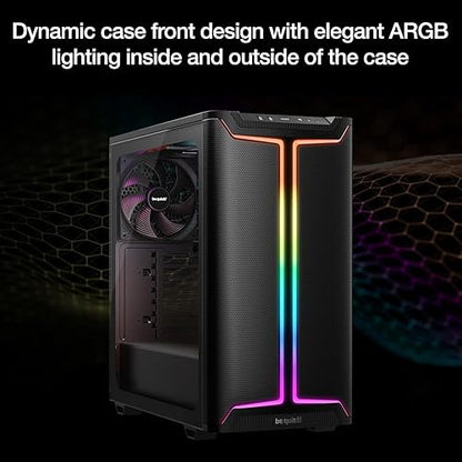 be quiet! Pure Base 501 DX Black Mid-Tower ATX Case | High Airflow | 3 Preinstalled Pure Wings 3 140mm PWM Fans | Optimized Air Pressure | BGW76 Black DX