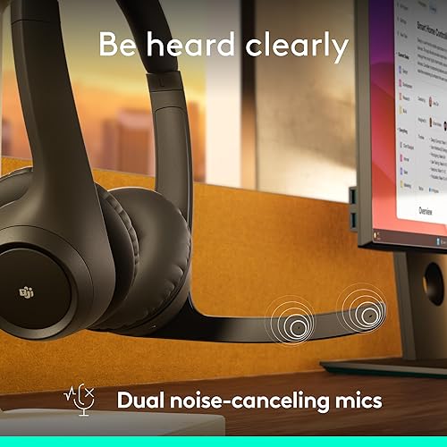 Logitech Zone 305 for Business, Wireless Bluetooth Headset with Microphone, Native Bluetooth, for Microsoft Teams, Compatible with Windows, Mac, Chrome, Linux, iOS, iPadOS, Android