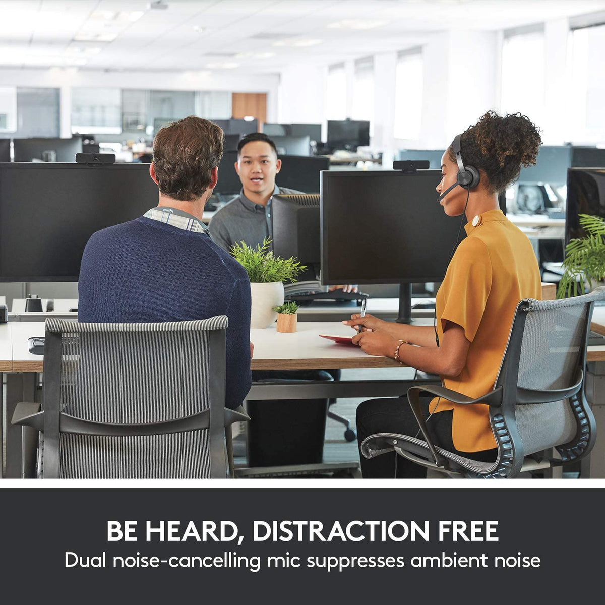 Logitech Zone Wired Noise Cancelling Headset, USB-C with USB-A Adapter - Graphite