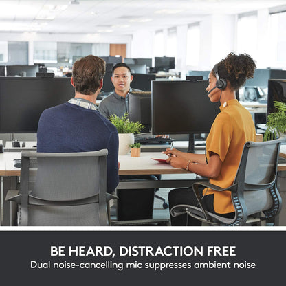 Logitech Zone Wired Noise Cancelling Headset, USB-C with USB-A Adapter - Graphite