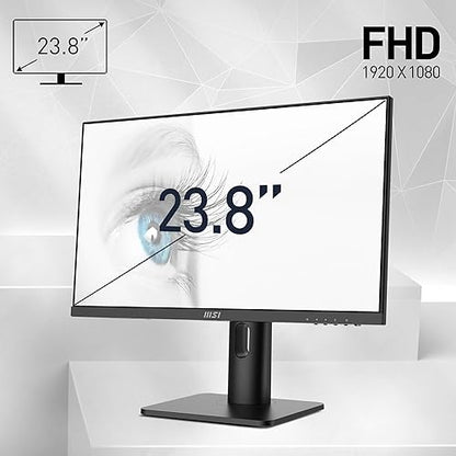 MSI PRO MP243XP 24" Class Full HD LED Monitor - 16:9 - Black - 23.8" Viewable - In-plane Switching (IPS) Technology - LED Backlight - 1920 x 1080 - 16.7 Million Colors - Adaptive Sync/FreeSync - 300 Nit - 1 ms - MPRT Refresh Rate - Speakers