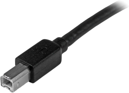 StarTech.com 15m / 50 ft Active USB 2.0 A to B Cable - Long 15 m USB Cable - 50 ft USB Printer Cable - 1x USB A (M), 1x USB B (M) - Black (USB2HAB50AC) 50 ft/15 m