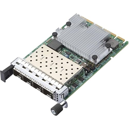 Lenovo ThinkSystem Broadcom 57454 10/25GbE SFP28 4-port PCIe Ethernet Adapter V2 - PCI Express 3.0 x16 - 3.13 GB/s Data Transfer Rate - 4 Port(s) - Optical Fiber - Full height Bracket Height - 10GBase-X, 25GBase-X - SFP28 - Plug-in Card