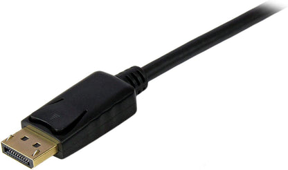StarTech.com 3ft (1m) DisplayPort to VGA Cable - Active DisplayPort to VGA Adapter Cable - 1080p Video - DP to VGA Monitor Cable - DP 1.2 to VGA Converter - Latching DP Connector (DP2VGAMM3B) 3 ft / 1 m