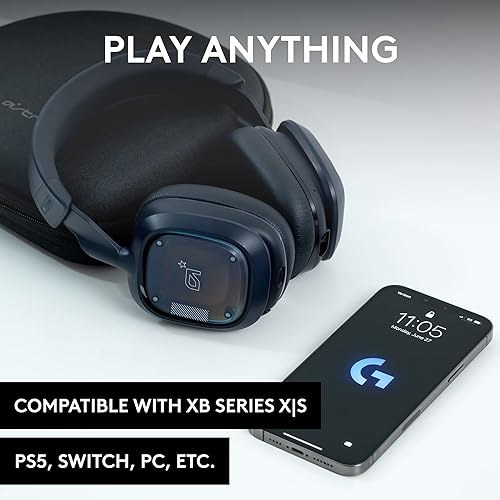 Logitech G Astro A30 Lightspeed Wireless Gaming Headset, Bluetooth, Dolby Atmos/3D Audio Compatible, Detachable Boom, 27h Battery, for PS5, PS4, Xbox, Nintendo Switch, PC, Android - Navy Blue Headset PS5, PS4, PC/Mac