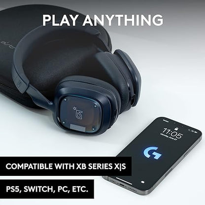 Logitech G Astro A30 Lightspeed Wireless Gaming Headset, Bluetooth, Dolby Atmos/3D Audio Compatible, Detachable Boom, 27h Battery, for PS5, PS4, Xbox, Nintendo Switch, PC, Android - Navy Blue Headset PS5, PS4, PC/Mac