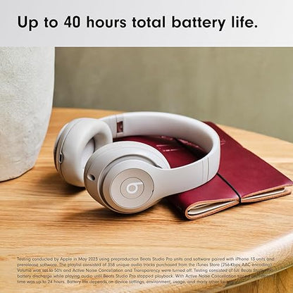 Beats Studio Pro - Wireless Bluetooth Noise Cancelling Headphones - Personalized Spatial Audio, USB-C Lossless Audio, Apple & Android Compatibility, Up to 40 Hours Battery Life - Sandstone Sandstone Studio Pro