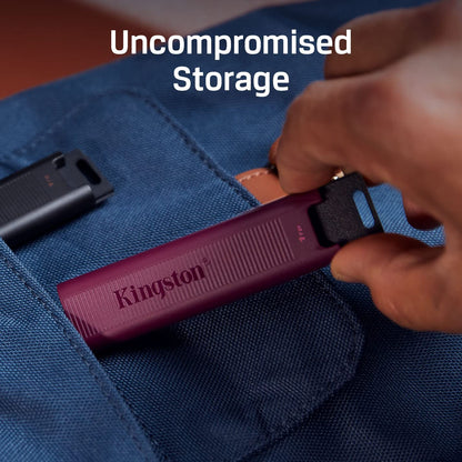 Kingston DataTraveler Max Type-A 512GB High Performance USB Flash Drive USB 3.2 Gen 2 Up to 1000 MB/s Sliding Cap Design DTMAXA/512GB