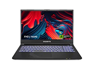 GIGABYTE G5 KF: 15.6" FHD 1920x1080 144Hz, NVIDIA GeForce RTX 4060 Laptop GPU, Intel Core i5-12500H, 8GB DDR4 RAM, 512G SSD, Win11 Home (G5 KF-E3US333SH)