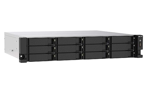 QNAP TS-1273AU-RP-8G-US 12 Bay High-Performance Rackmount NAS with 2 x 2.5GbE Ports, Redundant PSU
