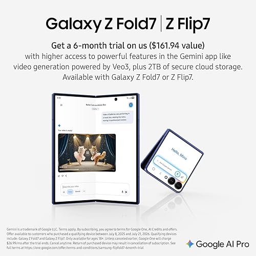 Samsung Galaxy Z Fold7, 512GB, Blue Shadow (CAD Version & Warranty) - AI Smartphone, Snapdragon 8 Elite, 200MP, Foldable Dynamic AMOLED Display, Mult-Tasking w/Galaxy AI Blue Shadow 512GB Samsung Galaxy FOLD 7 Phone Only