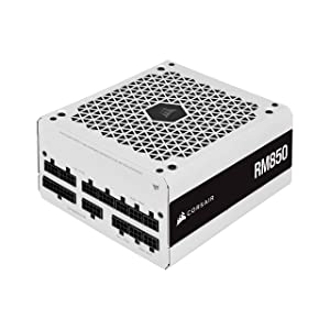 CORSAIR RM Series (2021), White, RM850, 850 Watt, 80 Plus Gold Certified, Fully Modular Power Supply RM 850 Watt White