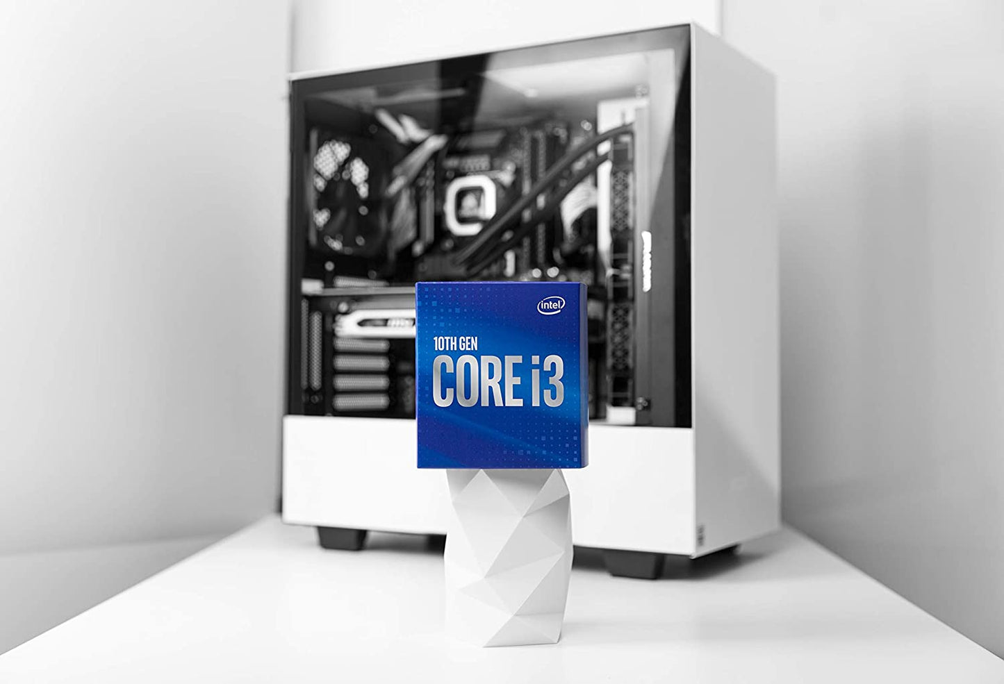 Intel Core i3-10100 Desktop Processor 4 Cores up to 4.3 GHz  LGA1200 (Intel 400 Series Chipset) 65W, Model Number: BX8070110100 Processor only