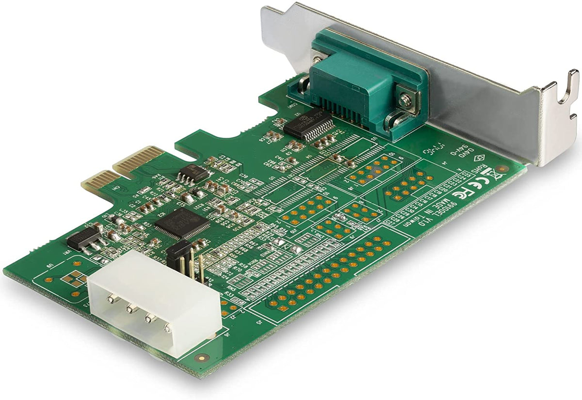 StarTech.com 1-port PCI Express RS232 Serial Adapter Card - PCIe RS232 Serial Host Controller Card - PCIe to Serial DB9 - 16950 UART - Low Profile Expansion Card - Windows &amp; Linux (PEX1S953LP)