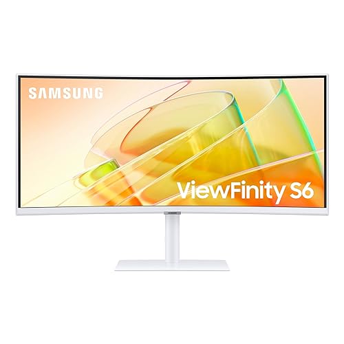 SAMSUNG 34” ViewFinity S65TC Series Ultrawide QHD (3440x1440) Computer Monitor, 100Hz, Thunderbolt 4, LS34C650TANXGO