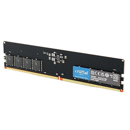 Crucial 64GB DDR5 RAM 5600MHz (or 5200MHz or 4800MHz) Desktop Memory, UDIMM 288-Pin, Compatible with Latest Intel Core Ultra and AMD Ryzen 8000 & Above – CT64G56C46U5