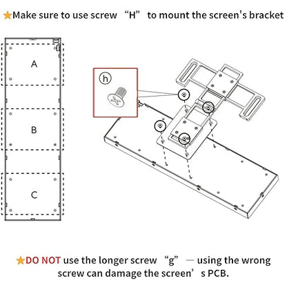 Lian Li 8.8 Universal Screen for PC - Adjustable Mounting for Any Computer Setup - Customizable ARGB Frame - PC Temperature Display Panel - LCD Screen Disply - Mini Monitor - SM088W (US88 v1 White)