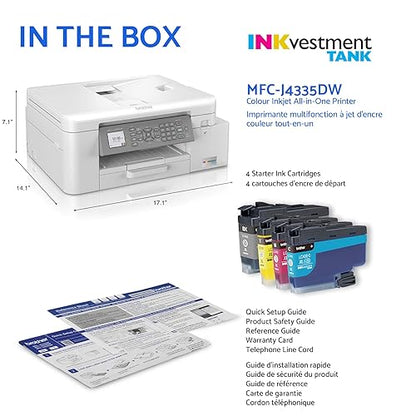 Brother MFC-J4335DW INKvestment-Tank All-in-One Printer with Duplex and Wireless Printing Plus Up to 1-Year of Ink in-Box