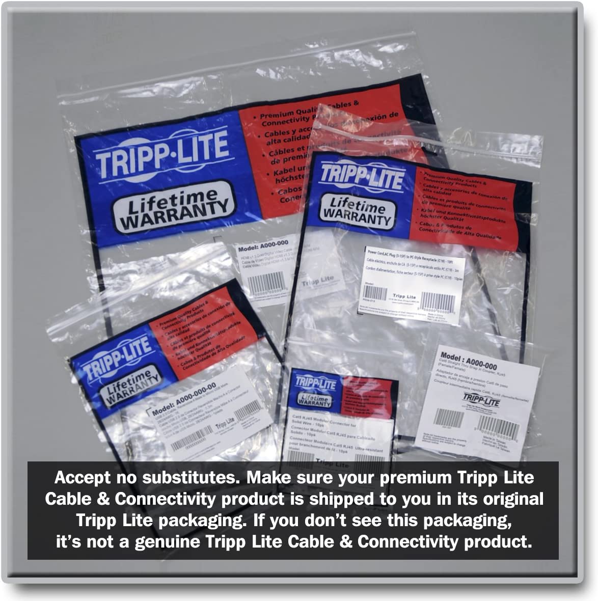 TRIPP LITE P007-003 3-Feet 14AWG 15A Heavy Duty Computer Power Cord