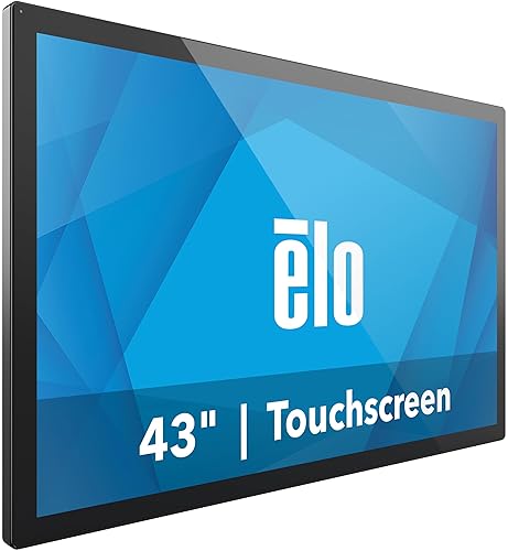 Elo 4304L - 43" Touchscreen Signage - TouchPro PCAP Anti-Friction, 40 Touch, 1920 x 1080, Black 43-inch TouchPro PCAP Anti-Friction