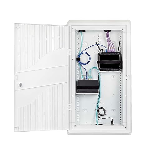 StarTech.com 28-Inch Wall-Mount Media Enclosure, Cable Management Box for Network Distribution, Structured Media Enclosure