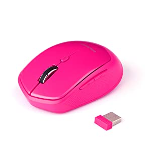 Blackweb 6-Button Wireless Mouse - Bright Pink