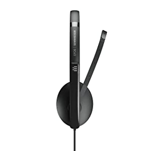 EPOS | Sennheiser Adapt 135 II (1000907) - Wired, Single-Sided Headset with 3.5mm Jack for Mobile Devices  - Superior Sound - Enhanced Comfort - Noise Limiter Switch - Black