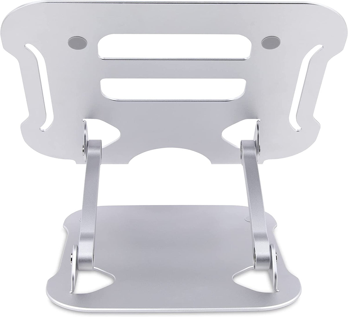 StarTech.com Laptop Stand for Desk, Ergonomic Laptop Stand Adjustable Height, Aluminum, Portable, Max. 22lb (10kg), Foldable Laptop Holder - Angled Notebook Computer Riser/Lift (ADJ-Laptop-Riser)