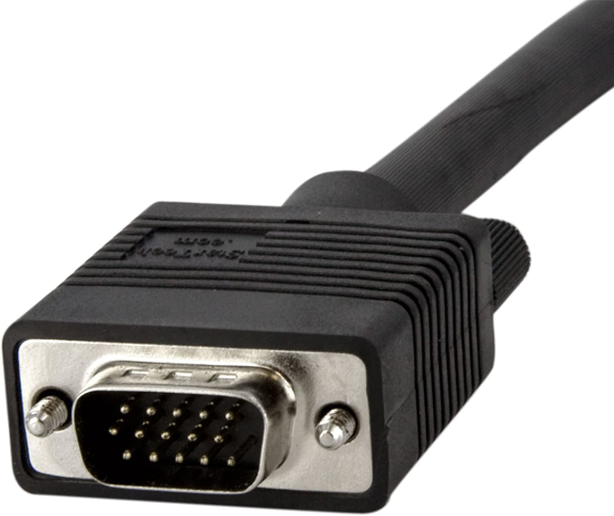 StarTech.com 6 ft Coax High Resolution 90° Down Angled VGA Monitor Cable - HD15 M/M (MXT101MMHD6) 6 feet Downward