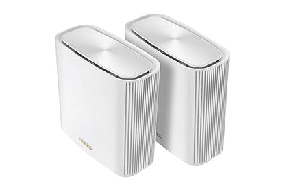 ASUS ZenWiFi Whole-Home Tri-Band Mesh WiFi 6E System (ET9 2PK), Coverage up to 5,500 sq.ft, 7800Mbps, New 6GHz Band, AiMesh, Lifetime Free Internet Security