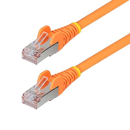 StarTech.com 10ft Orange CAT6a Ethernet Cable, Snagless RJ45, 10GbE, 100W PoE++, S/FTP, 500MHz, 27AWG Pure Bare Copper, LSZH