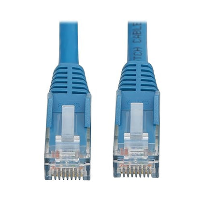 Tripp Lite Cat6 RJ45 PoE Gigabit Ethernet Cable, 23 Feet / 7 Meters, Flame-Resistant LSZH Jacket, Blue, Snagless, Power Over Ethernet, Male-to-Male, Patch LAN Cord, Lifetime Warranty (N201L-07M-BL)