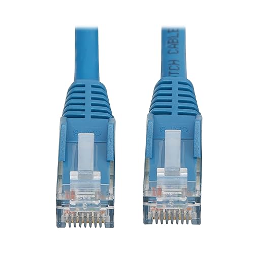 Tripp Lite Cat6 RJ45 PoE Gigabit Ethernet Cable, 23 Feet / 7 Meters, Flame-Resistant LSZH Jacket, Blue, Snagless, Power Over Ethernet, Male-to-Male, Patch LAN Cord, Lifetime Warranty (N201L-07M-BL)