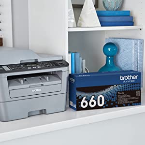 Brother Genuine High Yield Toner Cartridge, TN660, Replacement Black Toner, Page Yield Up To 2,600 Pages, Amazon Dash Replenishment Cartridge,1 Pack 1 Pack TN660 Black Toner Standard Packaging
