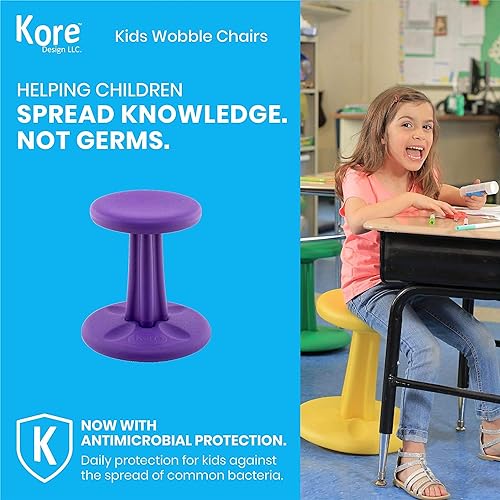 Kore Design KOR599 Kids Wobble Chair Height 14", Purple Purple kids (14in tall)